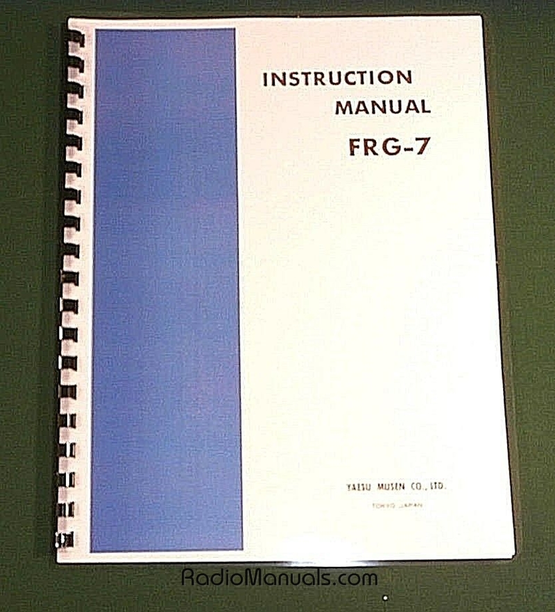 Yaesu FRG-7 Instruction Manual - Click Image to Close